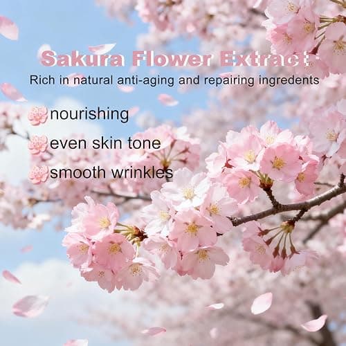 Sakura Skin Care Set Christmas Birthday Gifts for Teen Girls -Skincare for Girls 10-12 - Kids Skin Care Set for girls Ages 8-12 - Kids Skin Care for Teens 10-12 - Skin Care Kit for Women with Gua Sha thumbnail 5
