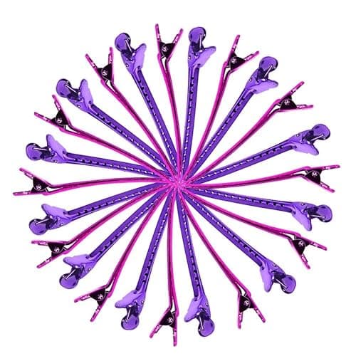 12Pcs Sectioning Clip Barrette Metal Duckbill Clip Hair Grip Clamps Salon Barber Hairdressing Styling Tools, thumbnail 7
