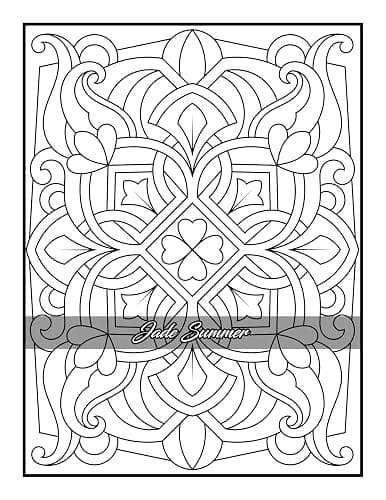 100 Amazing Patterns: An Adult Coloring Book with Fun, Easy, and Relaxing Coloring Pages thumbnail 89