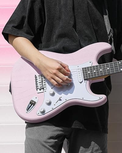 DONNER DST-80 Electric Guitar 39” Beginner Electric Guitar Kit with Amp, Classic SSS Pickup Complete with Gig Bag, Tuner, Capo, Strap, Picks, and Free Online Lessons thumbnail 7