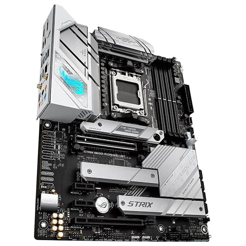 ASUS ROG Strix B650-A Gaming WiFi AMD Ryzen AM5 ATX motherboard, 12 + 2 power stages, DDR5, three M.2 slots, PCIe 4.0, 2.5G LAN, WiFi 6E, USB 3.2 Gen 2x2 Type-C port, and Aura Sync RGB - ATX - ROG STRIX B650-A GAMING WIFI thumbnail 9