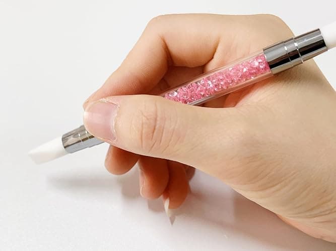 FULINJOY 5pcs Nail Sculpture Pen - Dual Tipped Silicone Nail Tools, Acrylic Pen & Brushes for Resin, Design Tools for Foil Carving & Drawing Effects thumbnail 2