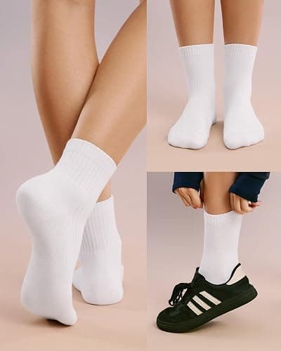 FITRELL Mini Crew Active Ankle Socks – Cushioned Running Thick Athletic Socks with Support for Women and Men 5-6 Pairs thumbnail 7