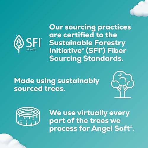 Angel Soft Toilet Paper, 48 Mega Rolls = 192 Regular Rolls, Soft and Strong Toilet Tissue thumbnail 8