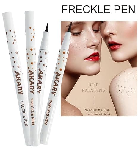 AKARY Freckle Pen Professional Lifelike Face Concealer Point Out Natural Waterproof Longlasting Soft Artificial Freckles Fine Makeup Freckle Pen Life Face Decoration (#03 Chestnut) thumbnail 3