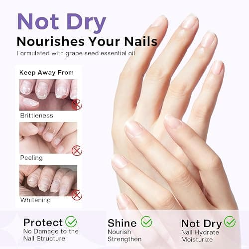 Glamonade Acetone Nail Polish Remover: Gel Polish Remover for Removal of Regular Nail Polish/Gel/Nail Tips/Glitter Polish | Grape Scent Gel Nail Polish Remover with Easy Push-Down Pump(6.34 Fl Oz) thumbnail 5