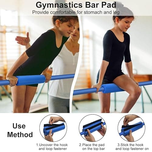 Tepemccu Expandable Gymnastics Bars, Adjustable Height Gymnastic Horizontal Bars, Children Folding Training Bar for Kids thumbnail 4
