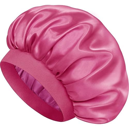 Doitory Satin Silk Bonnet for Sleeping, Double Layer Silk Sleep Cap for Men & Women, Soft Satin Lined Bonnet for Curly Hair - Image 1