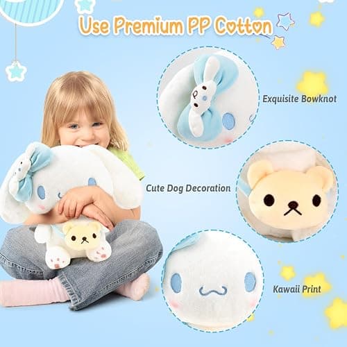 KIEAL 13 in Plush Toys, Anime Plush Kawaii Stuffed Animals Doll, Soft and Adorable Cartoon Pillow for Girls Kids Fans Birthday Present thumbnail 5