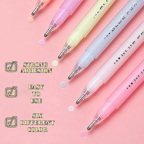 12 pcs Scrapbook Glue Pen Set, CNYMANY Quick Dry Crafting Fabric Liquid Glue Pen for Scrapbooking Card Making DIY Drawing Papercrafts thumbnail 4