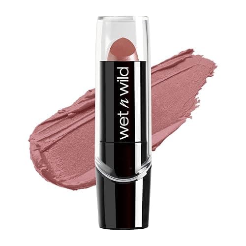 wet n wild Silk Finish Lipstick, Hydrating Rich Buildable Lip Color, Formulated with Vitamins A,E, & Macadamia for Ultimate Hydration, Cruelty-Free & Vegan - Dark Pink Frost - Image 1