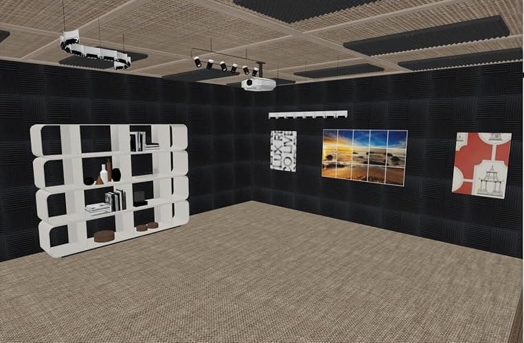 52 Pack Acoustic Foam Panel Wedge Studio Soundproofing Wall Tiles 12" X 12" X 1" - Black thumbnail 7