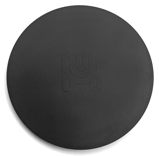Happitasa 4.25 Inch Bar Mat Style Silicone Beverage Coasters, Set of 6 with Holder (Black) thumbnail 9