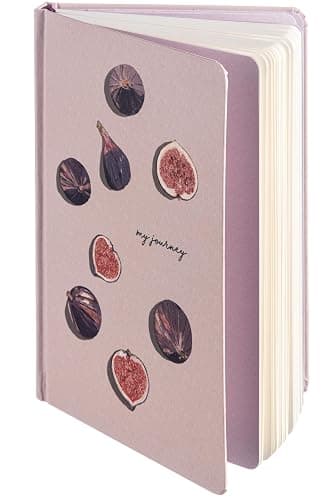 DIVERSEBEE Hardcover Lined Journal Notebook, Medium A5 (5.8 x 8.3 inches), 192 Pages, Thick Paper, Aesthetic Journals for Writing, Office School Bible Journaling Supplies (Figs) - Image 1