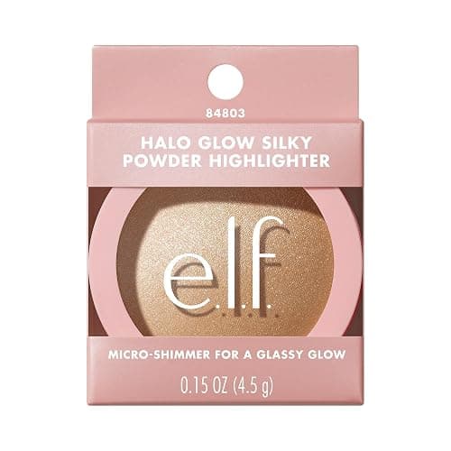 e.l.f. Halo Glow Silky Powder Highlighter, Long-Lasting Luminous Finish, Cake-Resistant With Micro-Shimmer, Vegan & Cruelty-Free, Prosecco Poppin' thumbnail 9