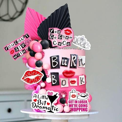 LaVenty Mean Girl Cake Topper Mean Girl Birthday Party Decoration | Mean Girl Cake Topper Mean Girl Birthday Party Decoration Cupcake Toppers for Wedding Bridal Shower Bachelorette Theme Girls thumbnail 2