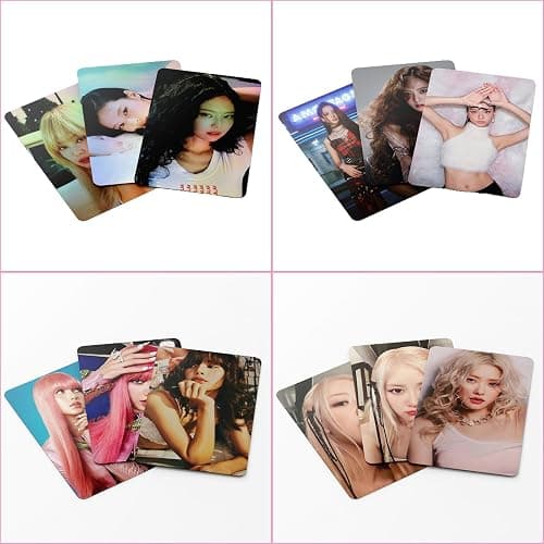 NlsqAMZ 220 Stück Blackpiink Photocards, Blackpiink Merch, Mini-Fotokarten, Albumkarten, Postkarten, Geburtstagskarten, Fan-Geschenke thumbnail 6