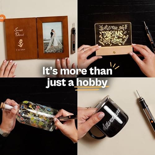 Resparked Customizer Engraving Pen (Formerly Culiau): Ultimate Cordless Portable Tool for Artists & DIYers - Engrave 50+ Surfaces - Beginner Friendly - Rechargeable - Free 30 Bits & Mastery Guide thumbnail 8