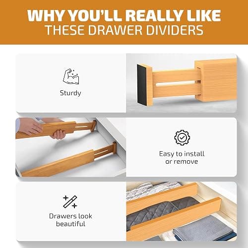 Bamboo Drawer Dividers thumbnail 5