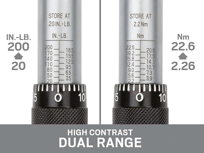 TEKTON 1/4 Inch Drive Micrometer Torque Wrench (20-200 in.-lb.) | 24320 thumbnail 2
