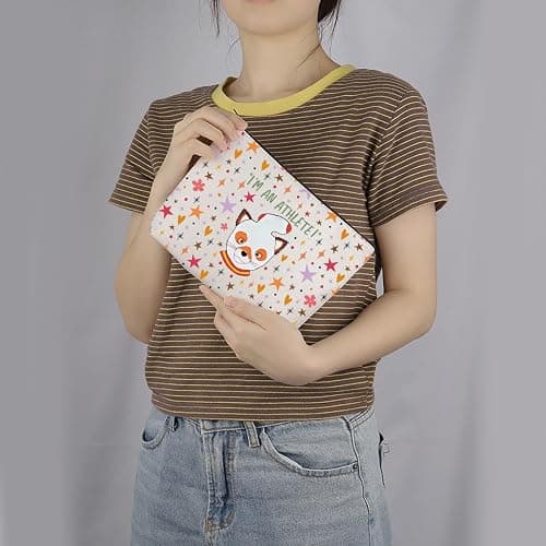 MNIGIU Fantastic Fox Inspired Ash Gift I’m Athlete Makeup Zipper Pouch for Fox Ash Lover (Athlete), Medium thumbnail 7