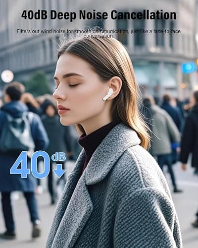 Wireless Earbuds, Bluetooth 5.4 Headphones In Ear with Charging Case, 48H Playtime Bluetooth Earphones with ENC Noise Cancelling Mic, IPX8 Waterproof Sports Wireless Headphones for iPhone/Samsung/iOS thumbnail 6