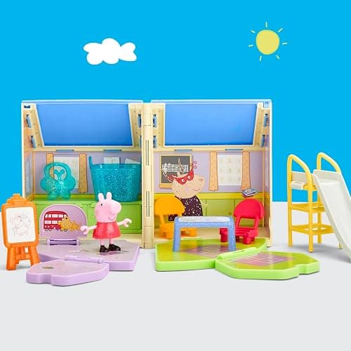 PEPPA PIG Peppa's Pop-Open Playgroup Playset with Figure, Preschool Toys for 3 Year Old Girls and Boys and Up thumbnail 2