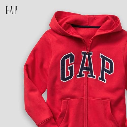 GAP Logo Hoodie Hooded Full Zip Sweatshirt thumbnail 3