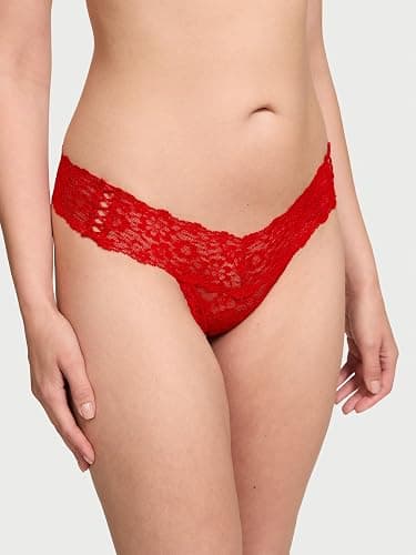Victoria's Secret Women's Lace Thong Underwear, Panties for Women, Multi Pack thumbnail 2