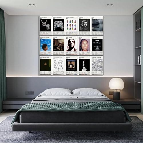Drake Poster Album Cover Posters Wall Art Decor Print Posters for Room Aesthetic Set of 15 Gifts for Teen and Girls Living Room Bedroom Decoration Unframed: 8x12inch thumbnail 4