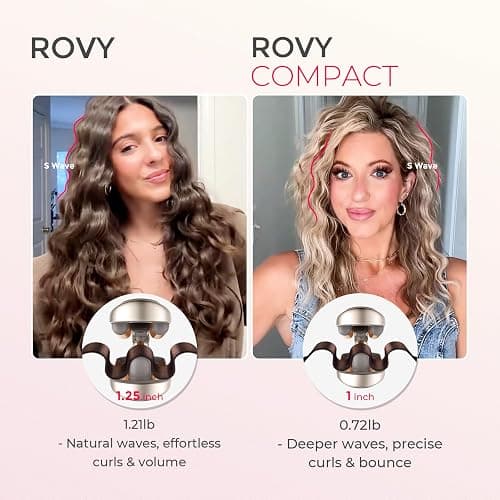 Curling Iron Hair Crimper Waver, TYMO ROVY Beach Waves Hair Curler | Ionic Curling Wand, 3 Barrel Crimper Hair Tool for Women, Dual Voltage, Anti-Scald, Easy to Use, Elegant Gold, 1 Inch thumbnail 3