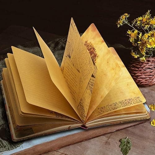 212 Pcs DIY Vintage Journal Set for Women Gifts Scrapbook Diary Supplies including Aesthetic Bullet Journals, Scrapbook Paper, Washi Stickers, Tape, Dot Stickers thumbnail 8