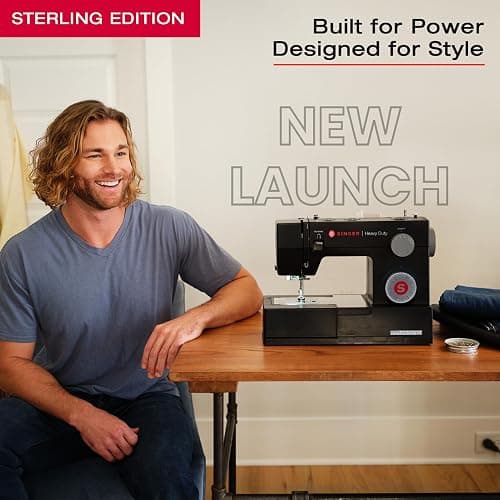 SINGER® Sterling Edition Heavy Duty 4432 Sewing Machine with Accessory Kit | Strong Motor with Enhanced Piercing Power, 110 Stitch Applications, Full Metal frame & 1-step Buttonhole thumbnail 5