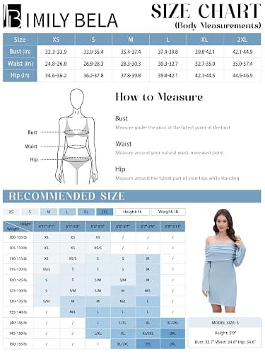 Imily Bela Womens Beach Swimsuit Cover Ups Summer Off The Shoulder Long Bell Sleeve Sheer Mini Dress thumbnail 6