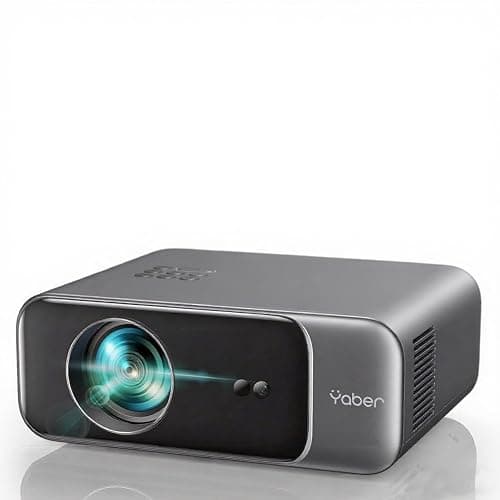 【Auto Focus & Keystone】 1080P HD Portable Projector, WiFi6 Bluetooth 5.2 Projectors, YABER Pro V9 Smart Projector, Home Cinema Projectors for Bedroom/Smartphone/TV Stick - Image 1