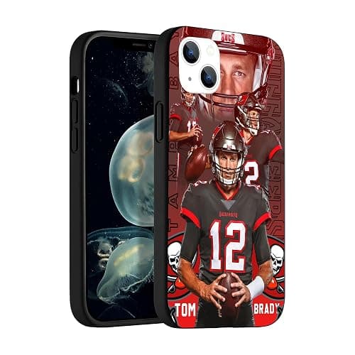 Yteund Compatible for iPhone 13 Case, Design Everyday Soft-Grip TPU Phone Case(Famous-Brady-Powerful-4) - Image 1