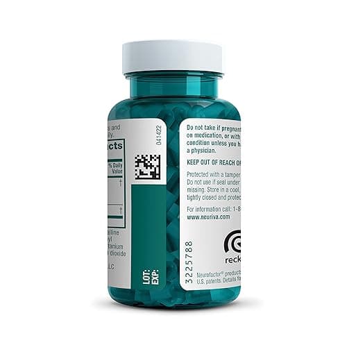 NEURIVA Original Decaffeinated Clinically Tested Nootropic Brain Supplement for Memory, Focus & Concentration, NeuroFactor & Phosphatidylserine, 28ct Capsules thumbnail 18