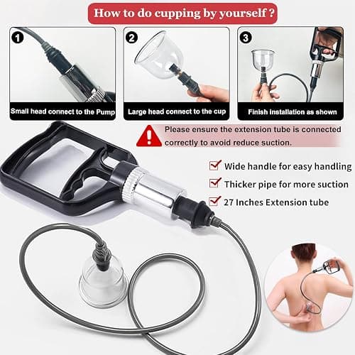 DEFUNX Cupping Therapy Set, 19 Cups Cupping Kit for Massage Therapy, Cupping Set with Pump for Back Massage, Pain Relief, Physical Therapy thumbnail 4