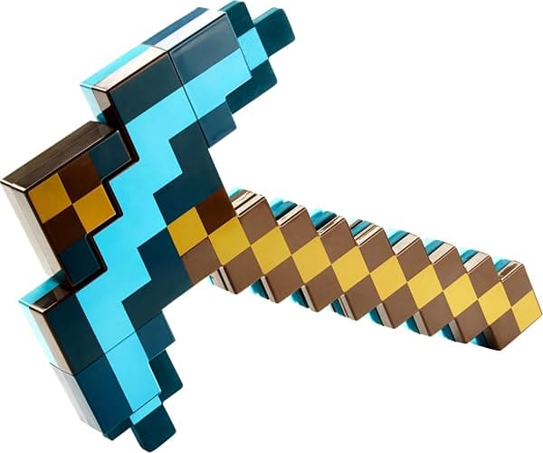 Mattel Minecraft Transforming Diamond Sword & Pick-Axe Kid-Sized 2-in-1 Toy Accessory for Role-Play & Costumes (Amazon Exclusive) thumbnail 6