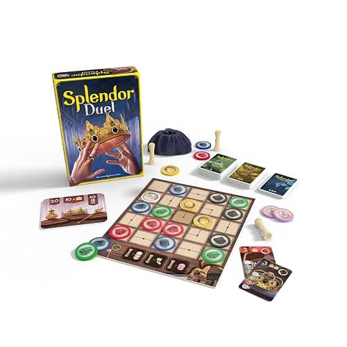 Splendor Duel Board Game - Two-Player Strategy Game for Intense Gem Collecting Battles - Fun Family Game for Kids and Adults, Ages 10+, 2 Players, 30 Minute Playtime, Made by Space Cowboys thumbnail 5
