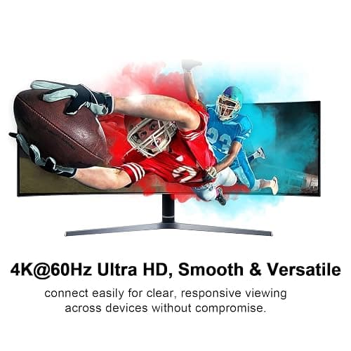 Cavo USB C a HDMI 4K60Hz T9 2M Intrecciato, adattatore HDMI a USB C, cavo HDMI compatibile con iPhone 17/16/15 Pro Max, MacBook Pro/Air, iPad, Samsung S25/S24, Dell, Surface thumbnail 2