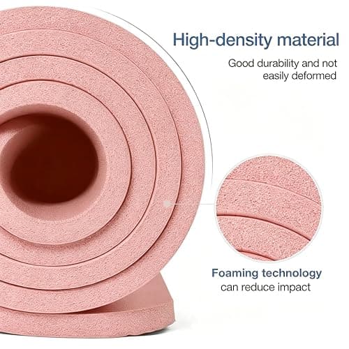 Gruper Yoga Mat Non Slip NBR Extra Thick Yoga Mat, 72"L x 32"/24"W x 0.6"/0.4"TH (185cm x 80cm/61cm x 15mm/10mm), Anti-Tear Exercise Mat with Carrying Strap and Bag, Workout Mats for Yoga, Pilates thumbnail 4