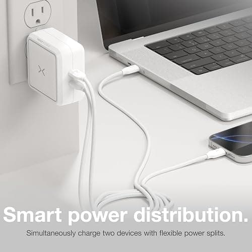 NOCO XGrid X100: 100W USB-C Charger – Dual Port GaN Power Adapter with PD 3.0, QC 4.0+, and PPS – Fast Charging with Smart Power Distribution – Foldable Wall Plug, UL Listed thumbnail 4