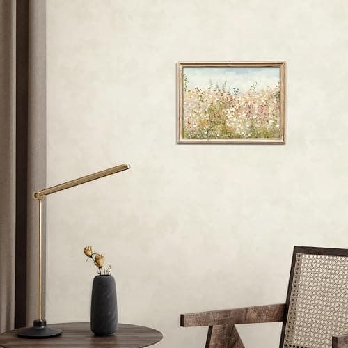 uniro Wildflower Field Vintage Canvas Wall Art for Home Decor, Spring Landscape Art Print, Botanical Floral Posters Oil Painting Wall Art, Plant Flower Pictures Farmhouse for Living Room, Bedroom, Bathroom Decor( 8" x 10"-UNFRAMED) thumbnail 7