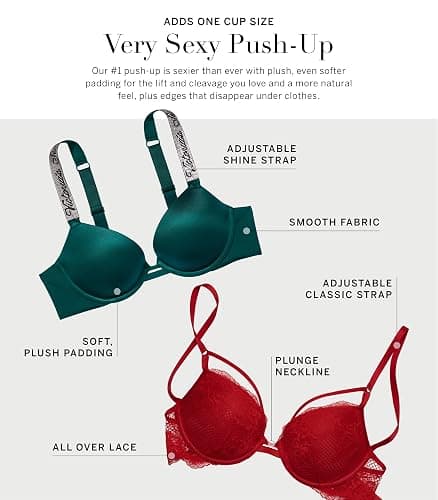 Victoria's Secret Shine Strap Push Up Bra, Bras for Women (32A-38DDD) thumbnail 5