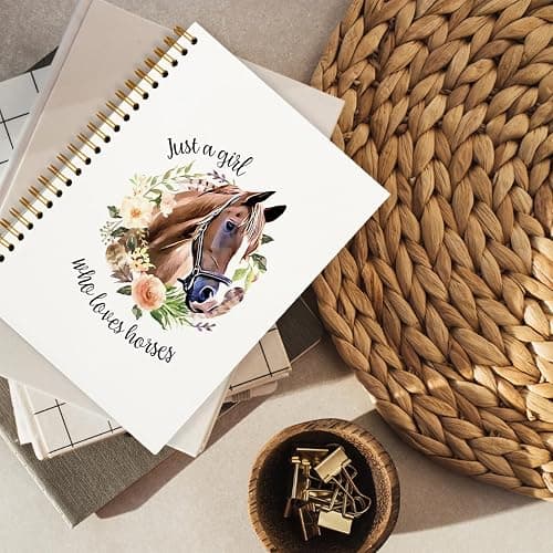 hold fizz Horse Gifts Notebook Journal, Cute Notebooks for School Women Teen Girls, Cowgirl Western Gifts for Women, Birthday Christmas Gifts for Horse Lovers, Horse Items Stuff for Girls, Spiral Notebook 5.5x8.3 thumbnail 4