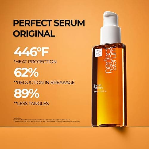Mise En Scene Perfect Serum Original - Heat Protectant Hair Oil for Frizzy & Dry | Argan Oil | Visibly Smooths & Softens | Add Shine All Hair Types | Damage Repair | Fruity Floral Scent, 2.7 Fl Oz. thumbnail 5