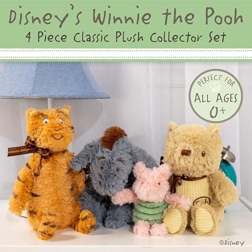 KIDS PREFERRED Disney Baby Classic Winnie The Pooh and Friends 4 Piece Plush Collector Set Stuffed Animals thumbnail 3