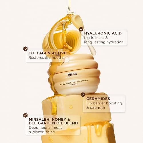 Gisou Honey Glaze Collagen Therapy Lip Mask - Intense Hydration, Visible Repair & Glazed Shine with Mirsalehi Honey, Collagen Active & Hyaluronic Acid thumbnail 5