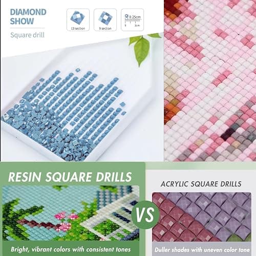 15 Packs Diamond Art Kits for Adults, Small Diamond Painting Projects Full Square Drill Gem Art Kits, DIY 5D Paint With Diamond Dots Crafts with Tools,Sea Beach Wall Decor Gift for Beginners 4x5inch thumbnail 6